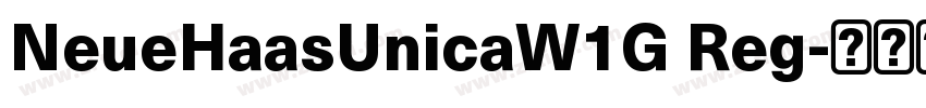 NeueHaasUnicaW1G Reg字体转换